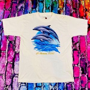St. Thomas 🐬 Dolphins tee size XL
